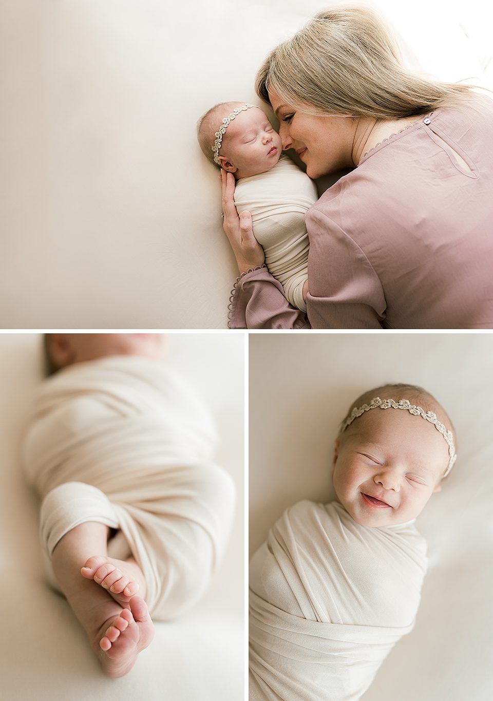 jacksonville-newborn-photographer- mom and baby girl newborn portrait